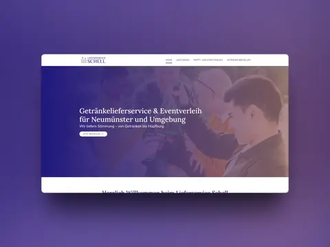 Vorschau der Website von Lieferservice Schell