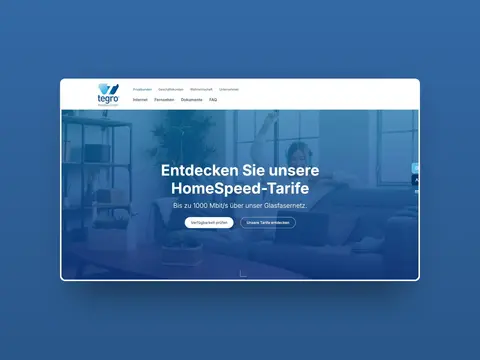 Vorschau der Website von Tegro Kabelbau