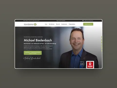 Vorschau der Website von Michael Biedenbach