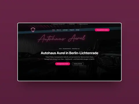Vorschau der Website von Autohaus Aurel