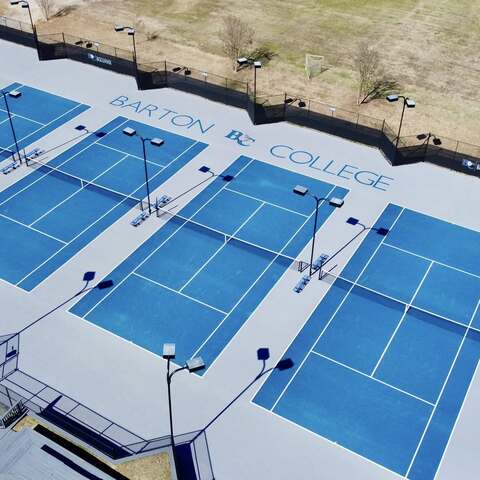 10' Tall Commercial Black Chain Link Barton College