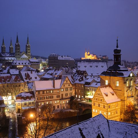 Bamberg, Blick auf die winterliche Altstadt
Bamberg © Bamberg / Feldrapp Quelle: Tourismusverband Franken e.V.