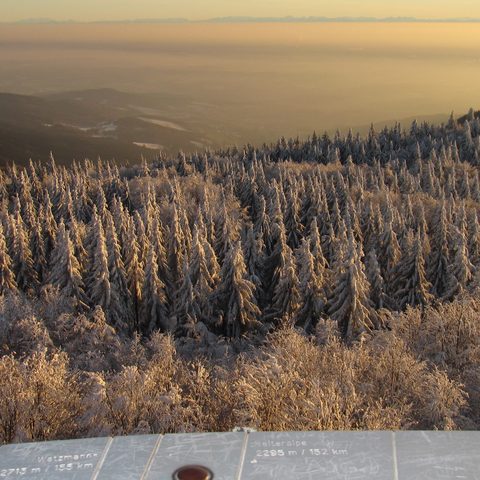Winter Alpenblick vom Hirschenstein © Tourismusverband Ostbayern e.V.