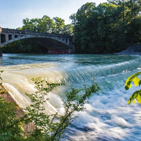 Isar an der Maximiliansbrücke, © München Tourismus, Werner Böhm