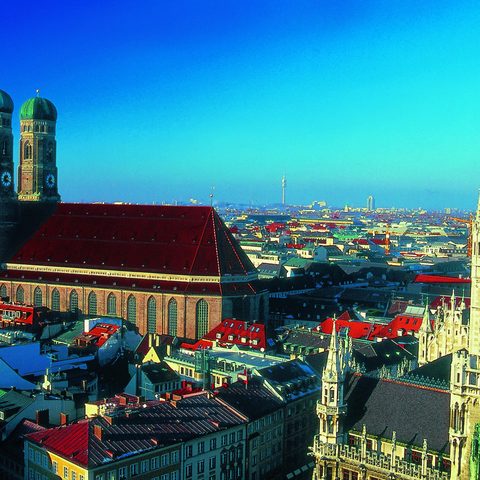 Blick über München, Frauenkirche, Neues Rathaus © München Tourismus, B. Römmelt