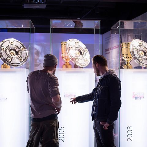 FC Bayern Museum Meisterschalen, © München Tourismus, Anna-Lena Zintel.