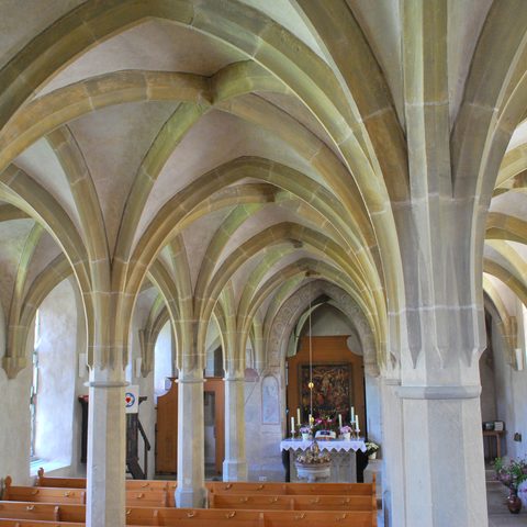 Klosteranlage Frauental
Sehenswertes Kreuzrippengewölbe Bildrechte: Touristinformation Creglingen