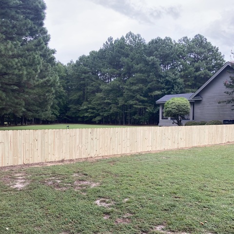 4' Tall Wood Privacy