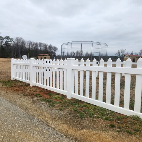 3' Tall  White Picket PVC 1