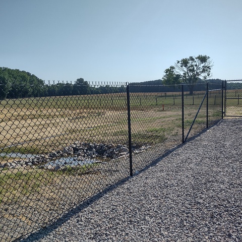 6' Tall Commercial Black Chain Link 2