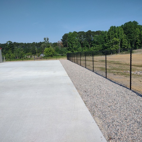 6' Tall Commercial Black Chain Link