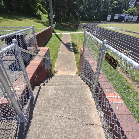 3' Tall Custom Galv Chain Link