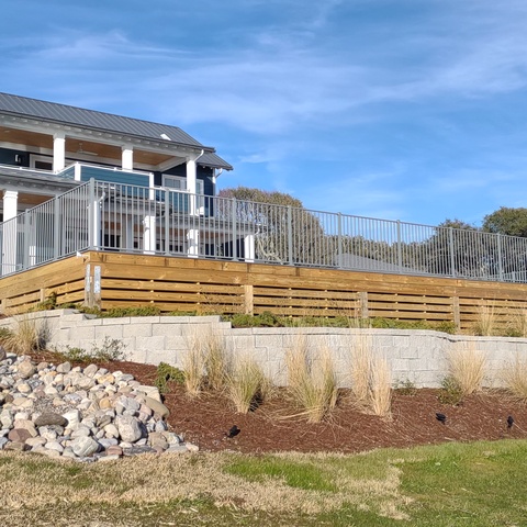 4' Tall Gray Ornamental Aluminum 1