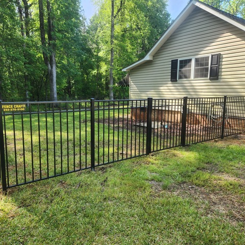 4' Tall Black Ornamental Aluminum 2