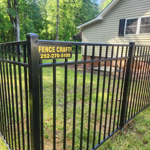 4' Tall Black Ornamental Aluminum 1