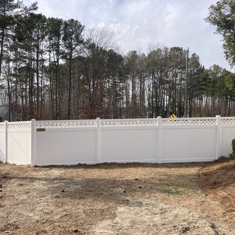 6' Privacy with Lattice PVC 1