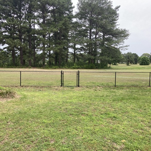 4' Tall Black Chain Link with Walk Gate 4