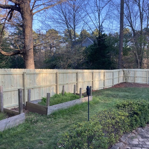 6' Tall Wood Privacy Fence 2