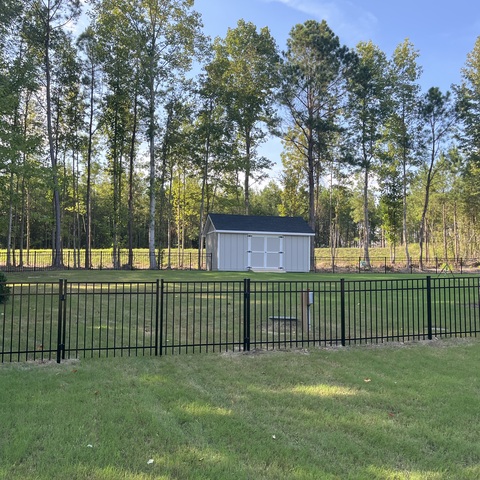 4' Tall 3 Rail Ornamental Aluminum 3