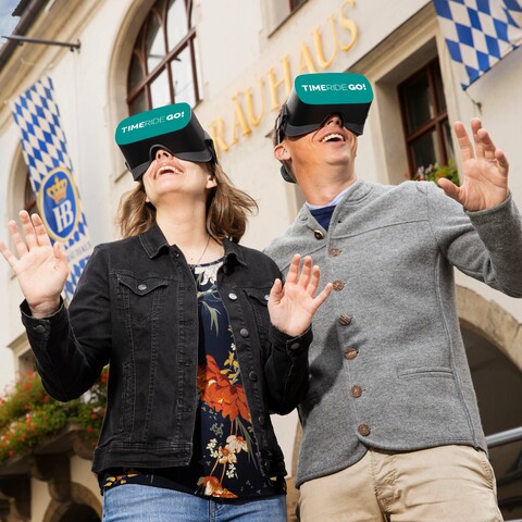 Die Virtual-Reality-Attraktion nimmt Besucher*innen mit in das München vergangener Jahrhunderte
© www.timeride.de