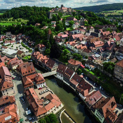 Stadtaufbau Quelle: Tourismus- und Veranstaltungsbetrieb der Lucas-Cranach-Stadt Kronach Fotograf Dr. Otmar Fugmann, Bildrechte Tourismusbetrieb Kronach
