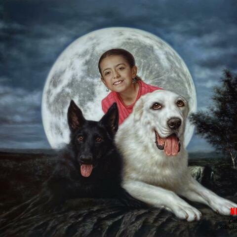 77. Luna perruna.