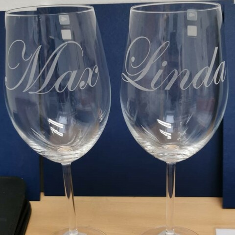 Weingläser gravieren