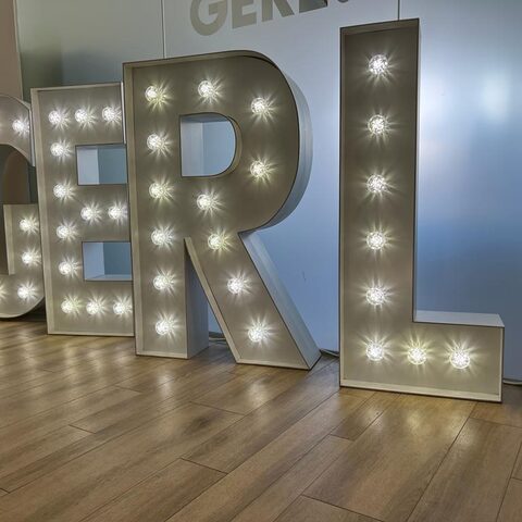 Eventdekoration Leuchtbuchstaben Gerl