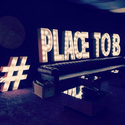 Eventdekoration Leuchtbuchstaben 