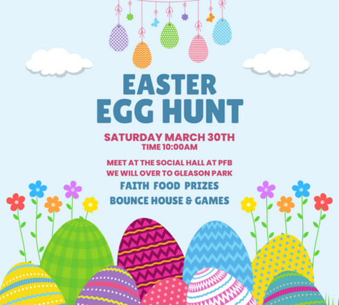 Easter Egg Hunt in Pooler, GA for March 30th.