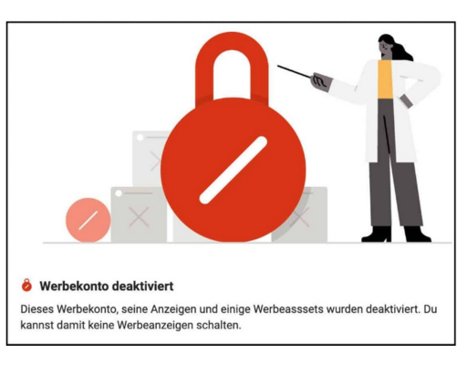 Meta Werbekonto gesperrt 2