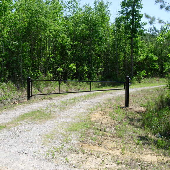 Black Powder Coat Barrier Gate