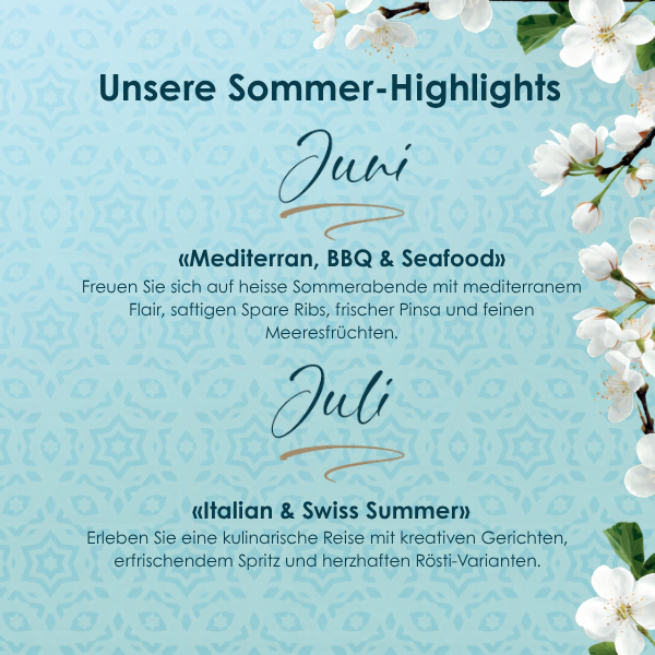 Die Sommer-Highlights im Restaurant Central 1