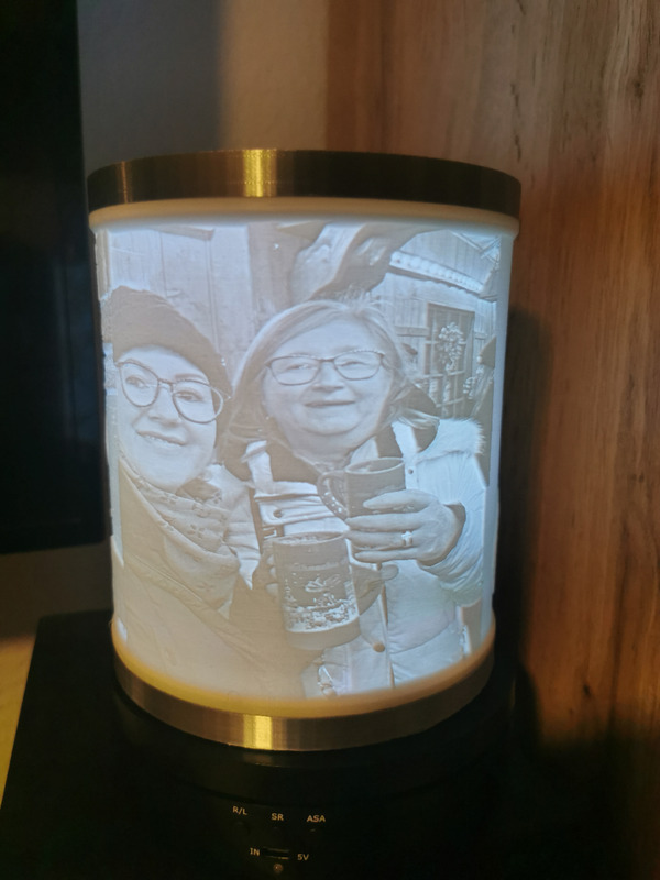 Persönliche Fotolampe mit Erinnerungsbild