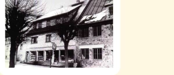 Historisches Foto eines Geschäftshauses in Frohnhausen