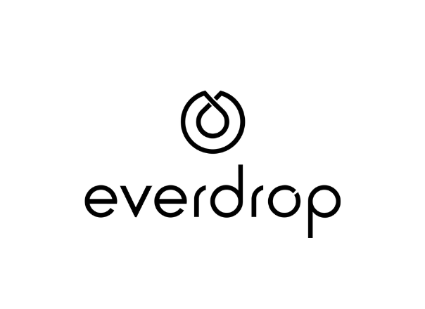 Logo everdrop mit einem abgewandelten Tropfen
