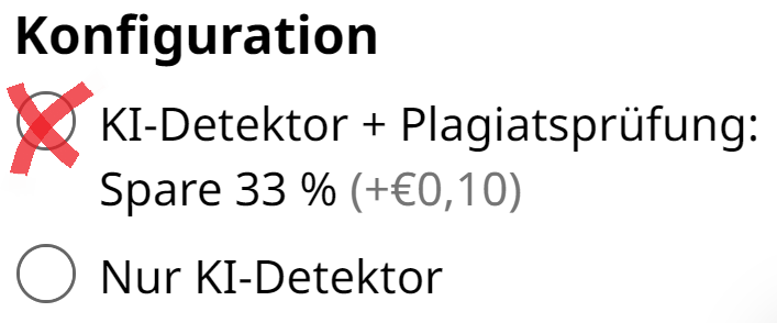 KI-Detektor Konfiguration Bundle Rabatt