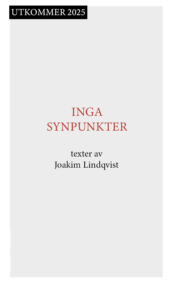 Inga Synpunkter