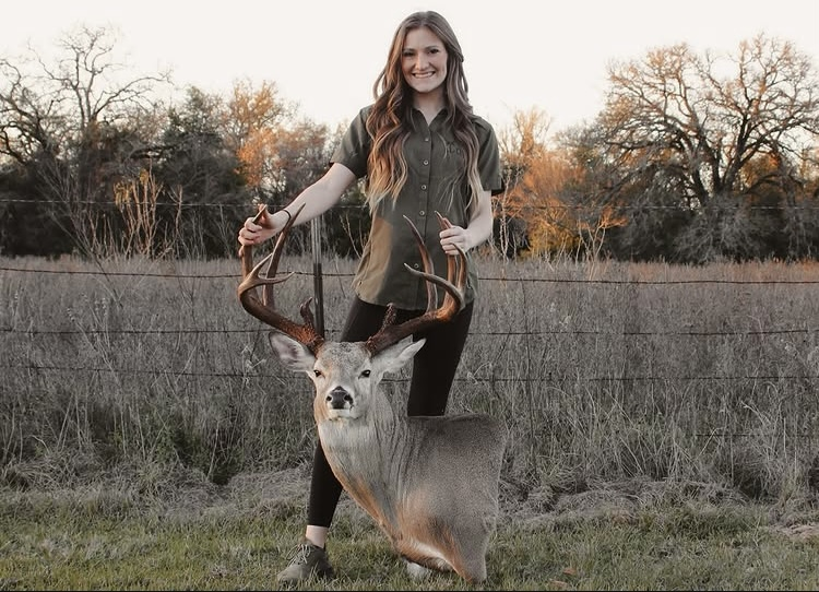 Chloe with a buck mount