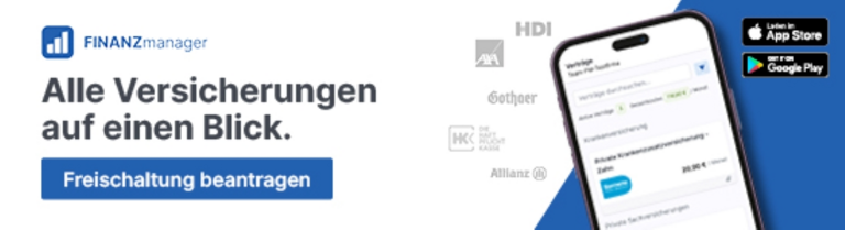 Finanzmanager-App - Freischaltung per E-Mail beantragen