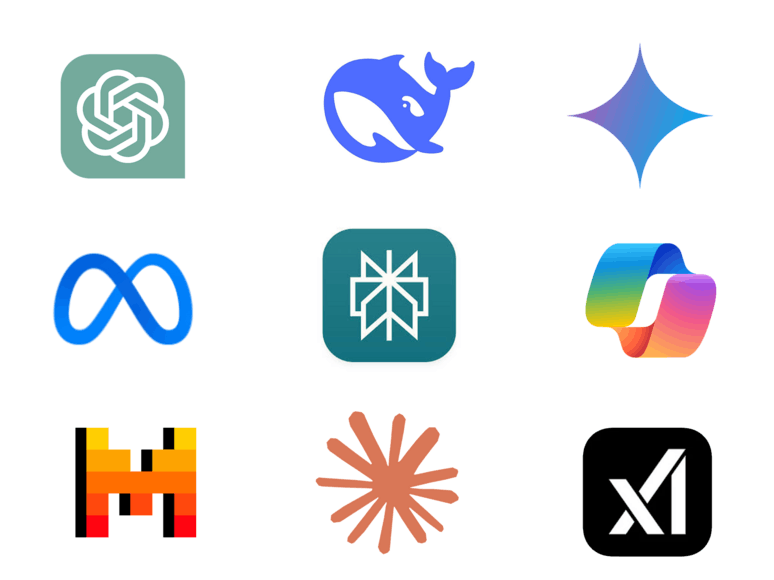 alle gängigen KI-LLM wie ChatGPT,DeepSeek Geminietc