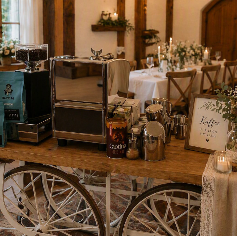 Mobile Kaffeebar für Hochzeiten in Hannover