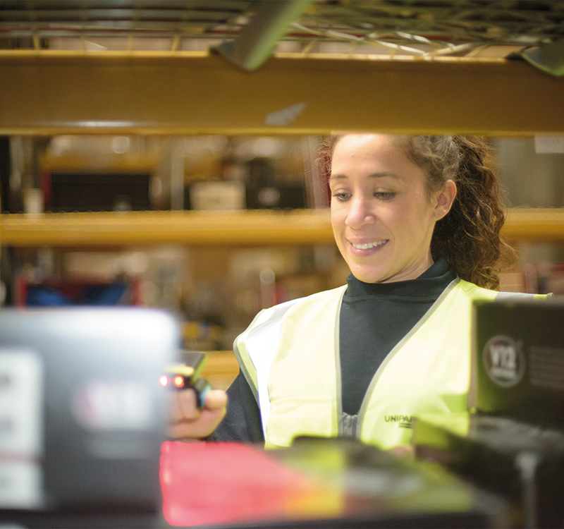 Unipart warehouse employee
