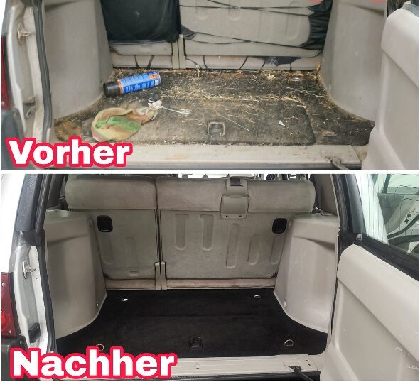 Teppichreinigung, Kofferraumreinigung,
Innenraumreinigung