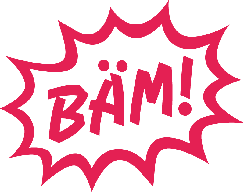 Werbeagentur für Startups & Gründer: erschwinglich und kreativ – ein BÄM! in einer Comic-Sprechblase