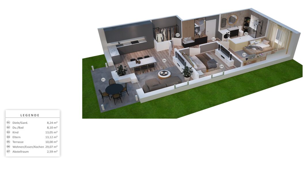 WHG1 Gartenackerstraße Grundriss 3D