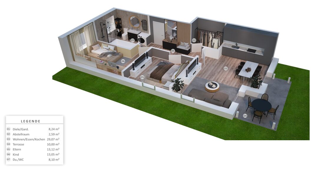 WHG2 Gartenackerstraße Grundriss 3D