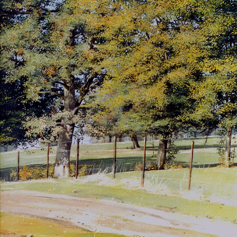landschaft bei mompach - kanton echternach 2003, 59 x 52 cm, öl auf leinwand
