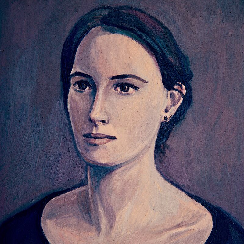 judith 1996, 55 x 43 cm, öl auf baumwolle