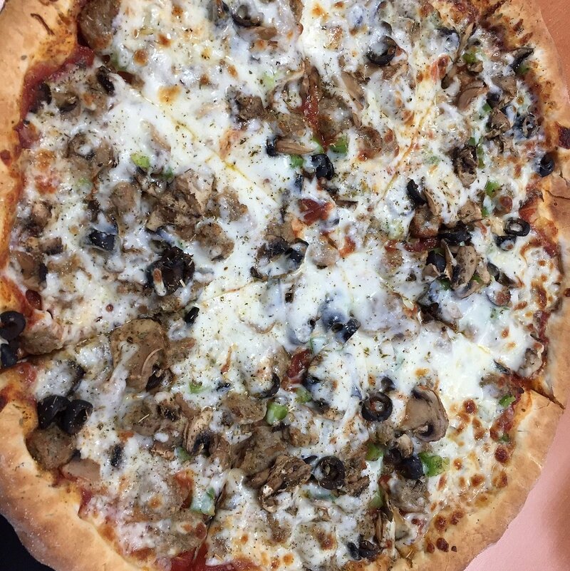 Classic Combo on traditional crust.